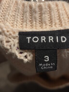 Torrid Peach Ribbed Knit Top